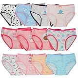 Closecret Toddler Soft Cotton Underwear Baby Panties Little Girls' 12-Pack Assorted Briefs (2-4 Years, style1)