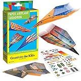 Creativity for Kids Paper Airplane Squadron - Create 20 Paper Airplanes, Crafts for Boys and Girls, Stocking Stuffers and Gift for Boys, Kids Activities (Ages 6+)