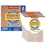 Fresh Cab Rodent Repellent - Botanical Pest Control for Indoor Use - Safe for Kids & Pets When Used As Directed - Made with Plant Fibers, Balsam Fir Essential Oil & Fragrance - 4-Pack