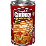 Campbell’s Chunky Soup, Jazzy Jambalaya with Chicken, Sausage and Ham Soup, 18.6 Oz Can