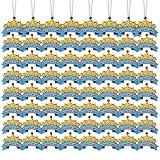 Solsew 200 Pcs Awesome Attendance Silicone Tags with Chains, Motivational Brag Awards for Students, Classroom Incentives, Teacher Rewards, Reading Competition Prizes, Wearable Encouragement Gifts