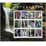 USPS Waterfalls (Sheet of 12) Forever Postage Stamps US Postal First Class Nature Rock River Park Party Announcement Celebration Anniversary Wedding 2023 Scott #5800