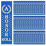 100 Pcs an Honor Roll Award Ribbons Blue Honorable Ribbon Bookmark Medal Ribbons Prize Ribbon Bulk Student Awards and Incentives for Kids School Office Competition Sports Event Contest Supplies