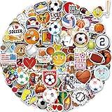 pcnearty 300 Pcs Sport Stickers for Kids, Sport Water Bottle Stickers, Vinyl Waterproof Laptop Sticker for Water Bottle, Bulk Sticker Packs for Boys Kids Classroom Prizes for Elementary Students
