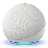 Amazon Echo Dot (newest model), Vibrant sounding Alexa speaker, Great for bedrooms, dining rooms and offices, Glacier White