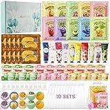 70-Piece Spa Party Kit for 10 People, Girls Spa Night Set & Spa Kit for Girls Ages 10-12 | Includes Bath Bomb, Face/Eye Mask, Lip Balm, Hand Cream, Towe, Gift Bag | Spa Day (Spa Set 10 people-70pcs)