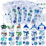 Winlyn 24 Sets Christmas Craft Kits Winter Crafts DIY Christmas Snowman Bookmarks Ornaments Art Sets Snowman Christmas Foam Stickers Arts and Crafts for Kids Holiday Classroom Activities Party Favors
