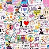 CKXTYNG 200 Pcs Dance Stickers, Waterproof Vinyl Dancer Stickers for Kids, Teens, and Girls, Cute Cartoon Dance Decals for Water Bottles, Laptops, Scrapbooks, Party Gifts
