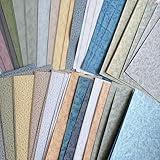 MOLNESO Neutral Scrapbook Paper Pack, 120 Sheets Double-Sided Background Paper, 10 Colors × 3 Sheets, 4 Packs, 4.72 x 3.1 in, for Journaling, Card Making, Vintage Collage Crafts