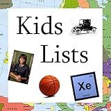 Great Lists for Smart Kids !!