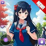 Anime High School Girl Life: Virtual Simulator & Love Story Games