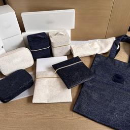 C Classic Beaute Pouch Makeup Storage Case Shoulder Bag Pattern Cosmetic Brush Bucket Beauty Lipstick Organizer Phone With Gift Box